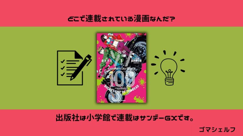 ゾン100の出版社や連載雑誌を紹介する画像